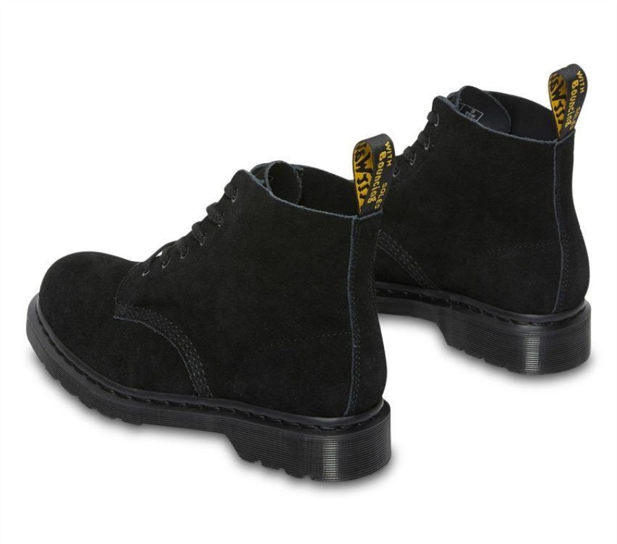 Sort E.h Semsket Skinn Dr.martens Norge 101 Mono E.h Semsket Skinn