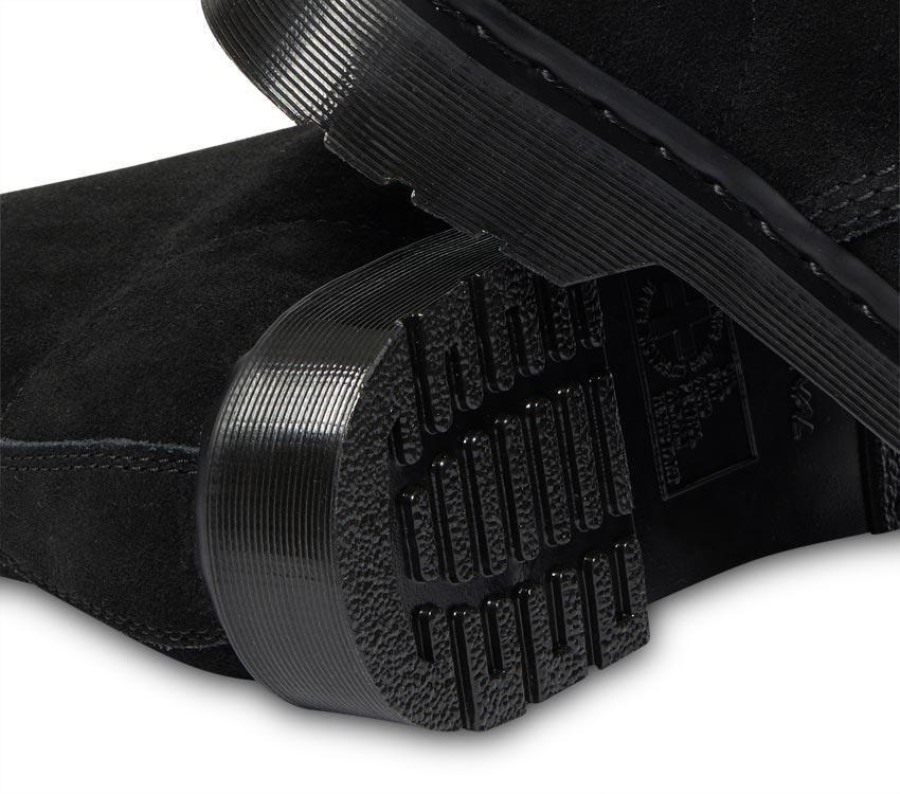 Sort E.h Semsket Skinn Dr.martens Norge 101 Mono E.h Semsket Skinn