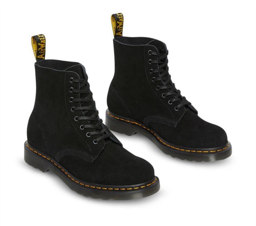 Svart E.h Semsket Skinn Dr.martens Norge 1460 Pascal Eh Semsket Sko