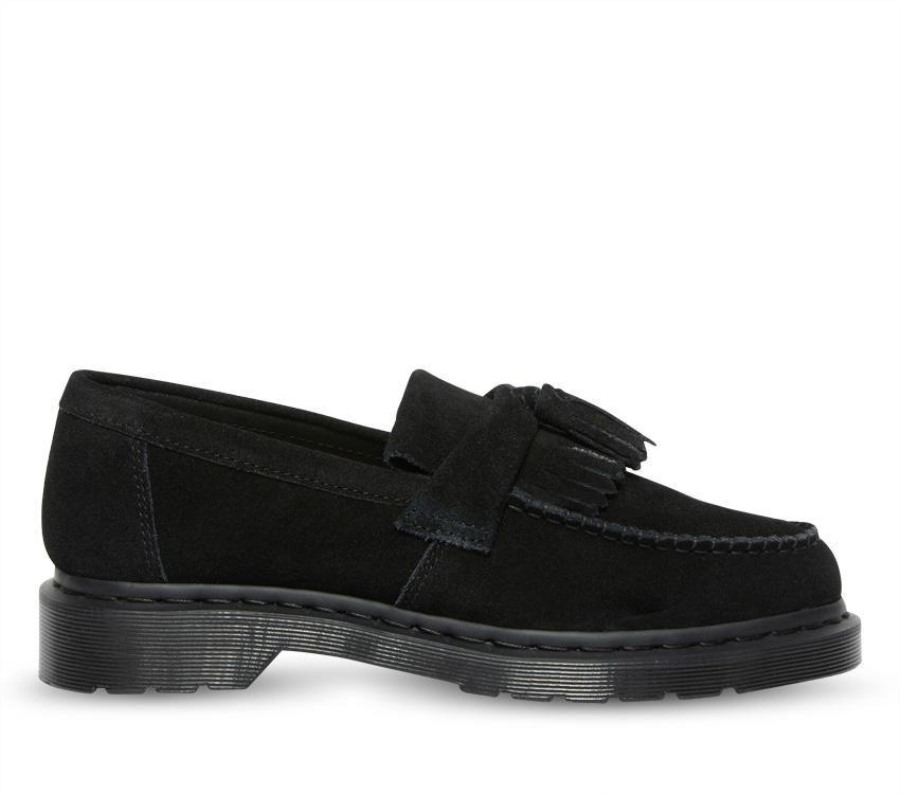Svart E.h Semsket Dr.martens Norge Adrian Dusk Loafer E.h Semsket Skinn