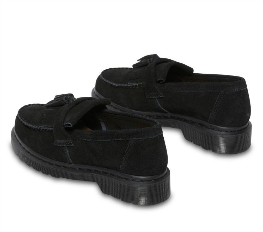 Svart E.h Semsket Dr.martens Norge Adrian Dusk Loafer E.h Semsket Skinn