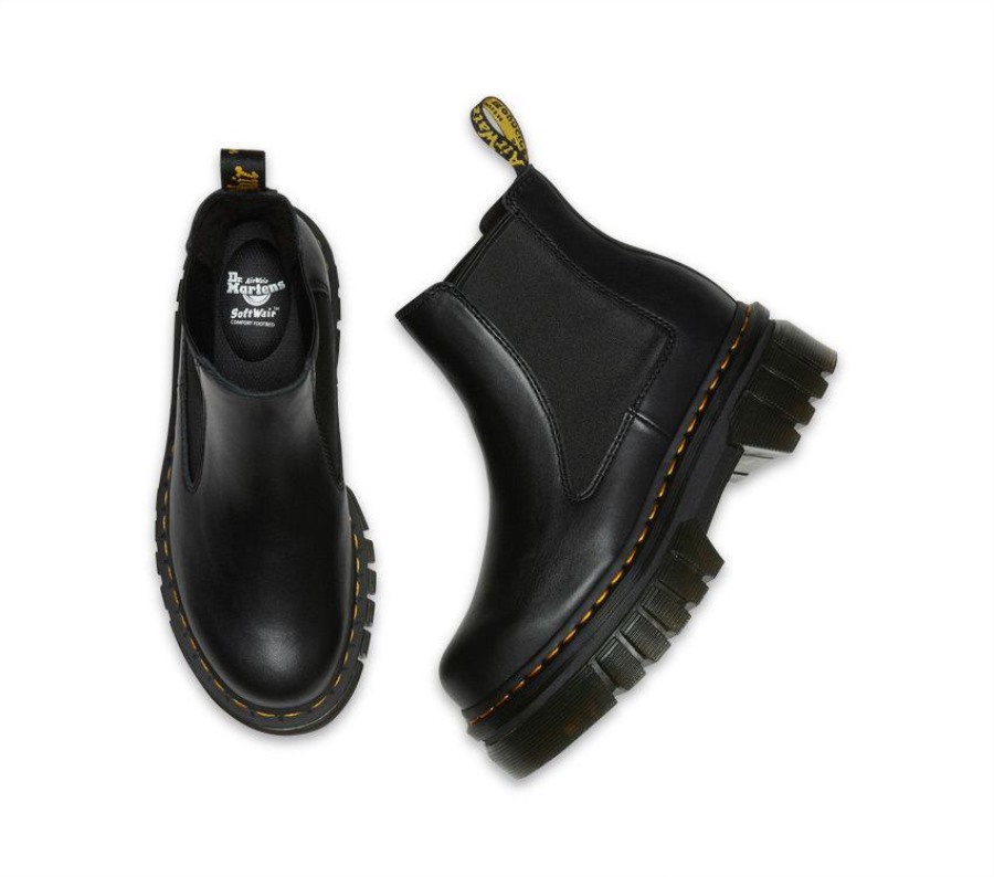 Svart Nappa Lux Dr.martens Norge Audrick Chelsea Boot