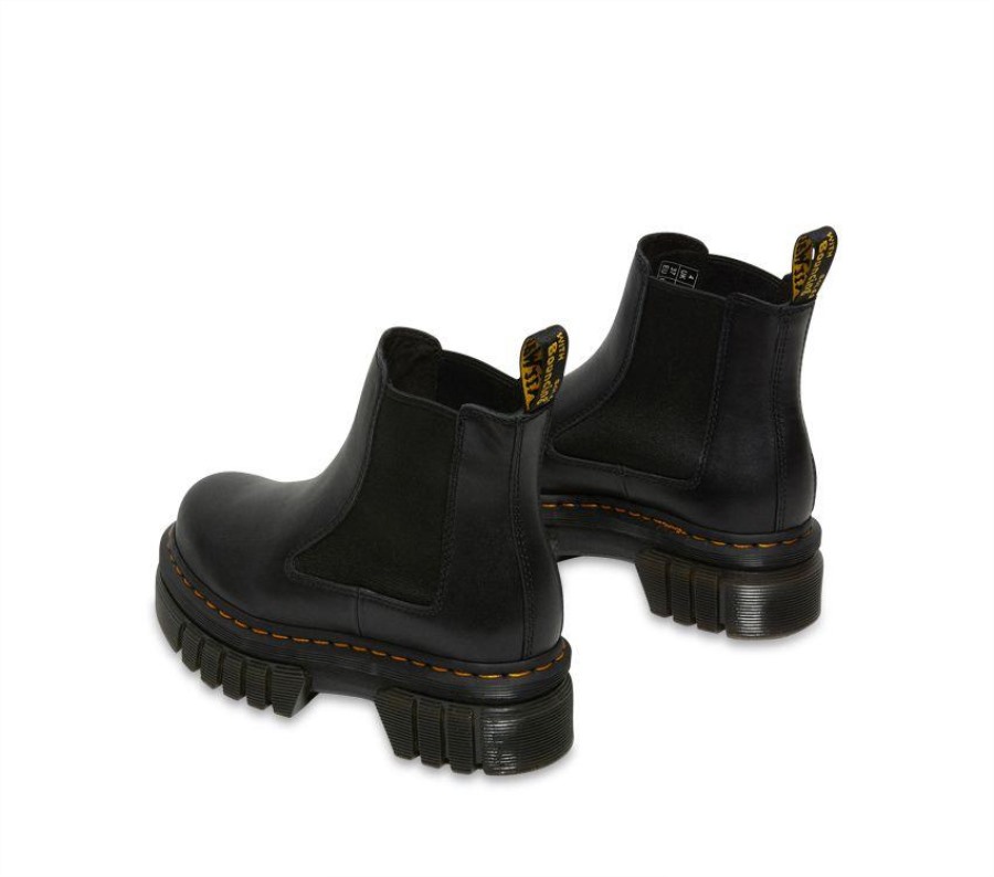 Svart Nappa Lux Dr.martens Norge Audrick Chelsea Boot