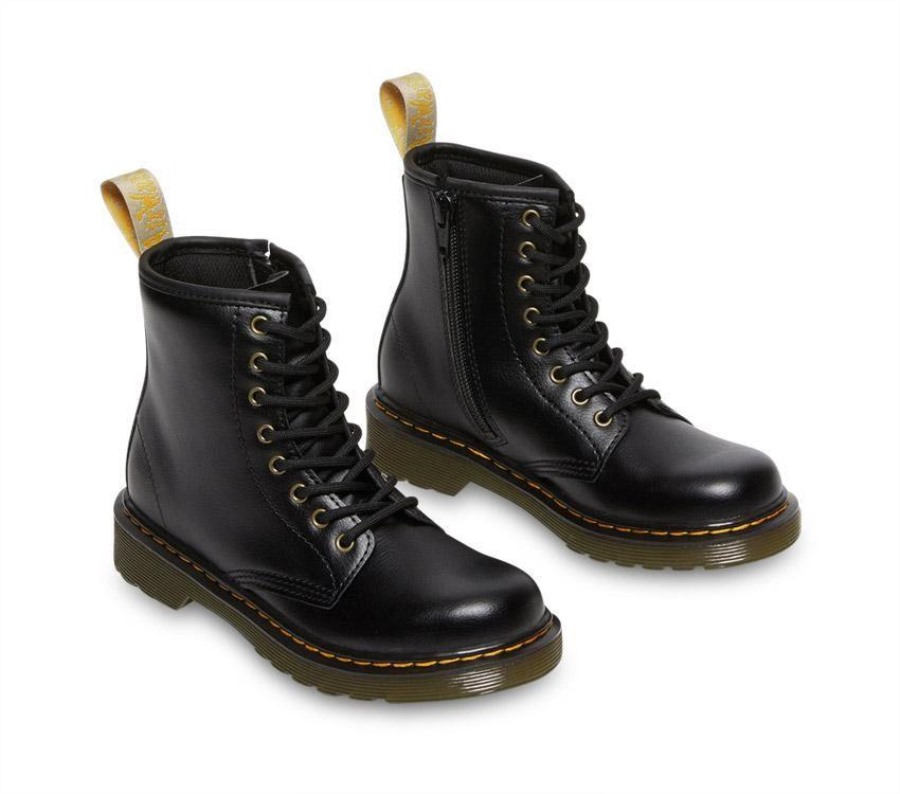 Svart Newbury Tumble Dr.martens Norge Juniors 1460 Vegan