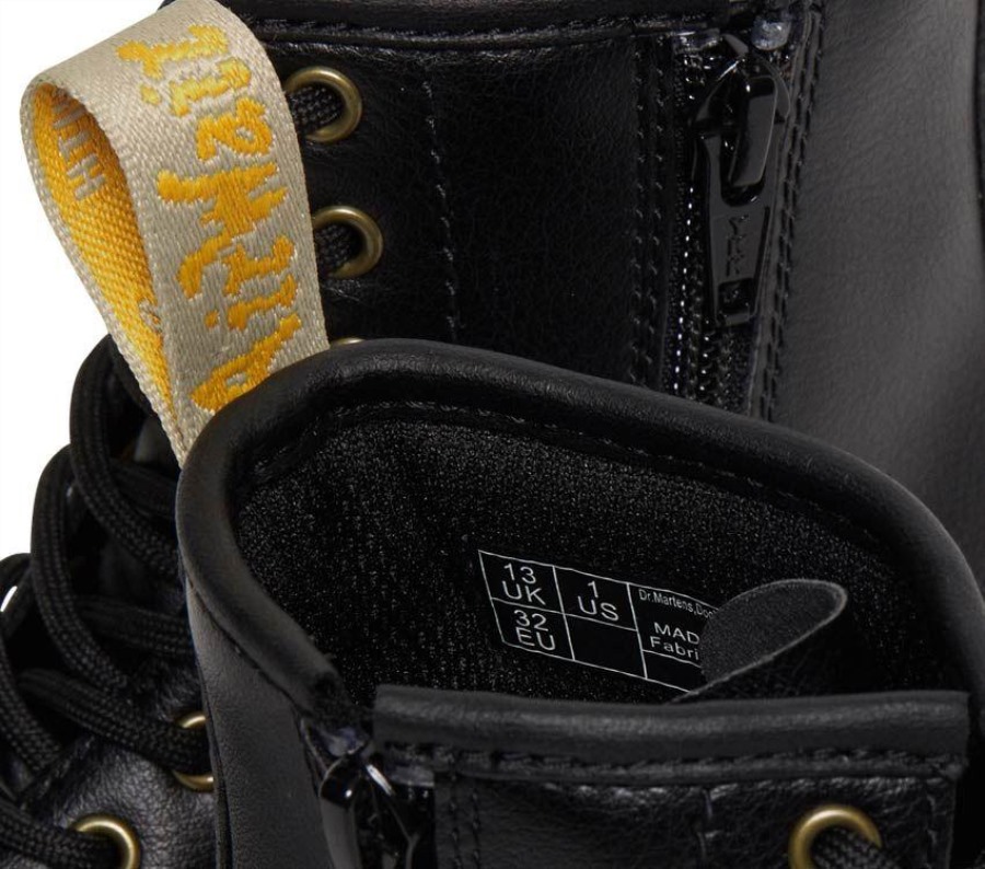 Svart Newbury Tumble Dr.martens Norge Juniors 1460 Vegan