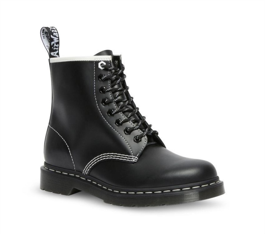 Sort Glatt Dr.martens Norge 1460 Disrupt Glatt