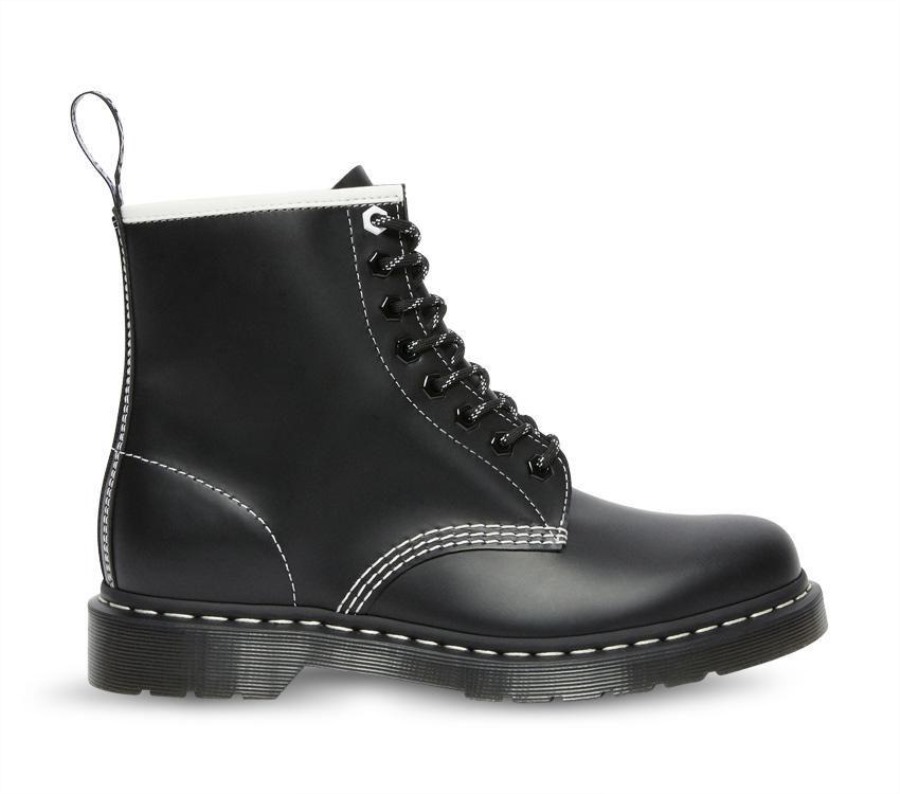 Sort Glatt Dr.martens Norge 1460 Disrupt Glatt