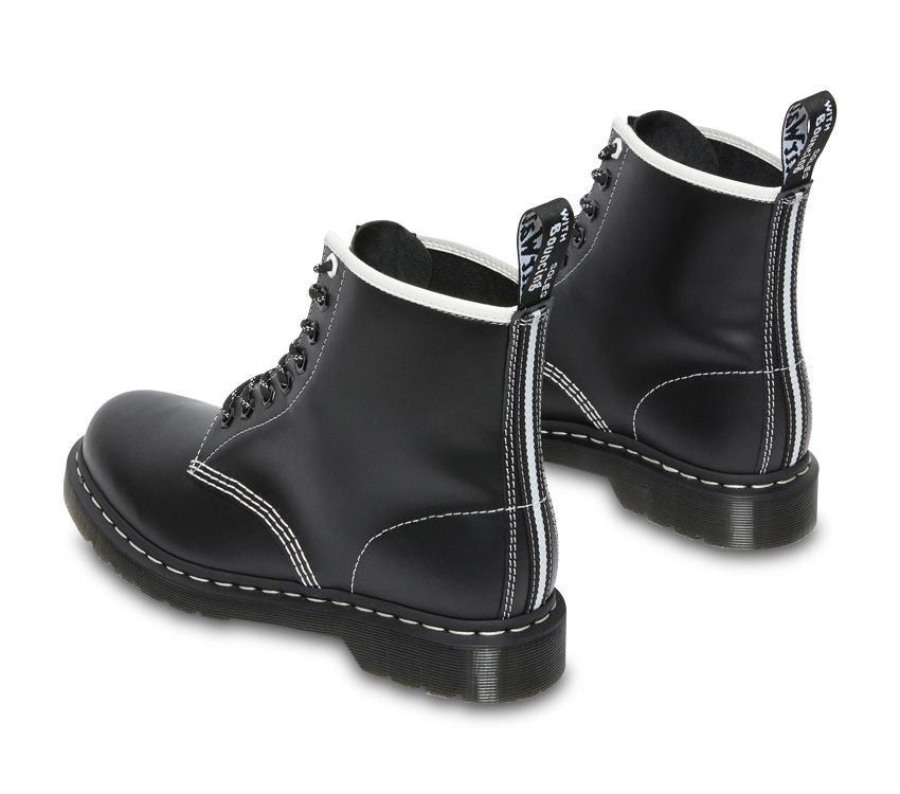 Sort Glatt Dr.martens Norge 1460 Disrupt Glatt