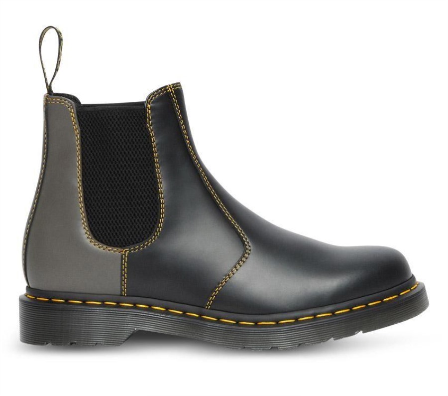 Sort Glatt Dr.martens Norge 2976 Chelsea Smooth Clash