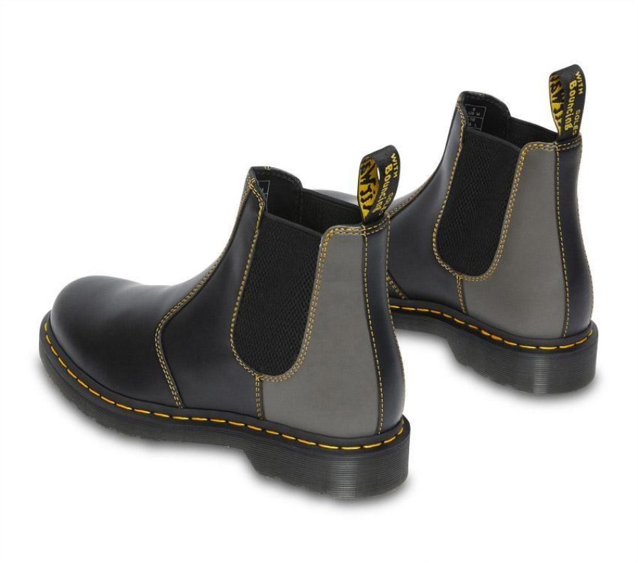 Sort Glatt Dr.martens Norge 2976 Chelsea Smooth Clash
