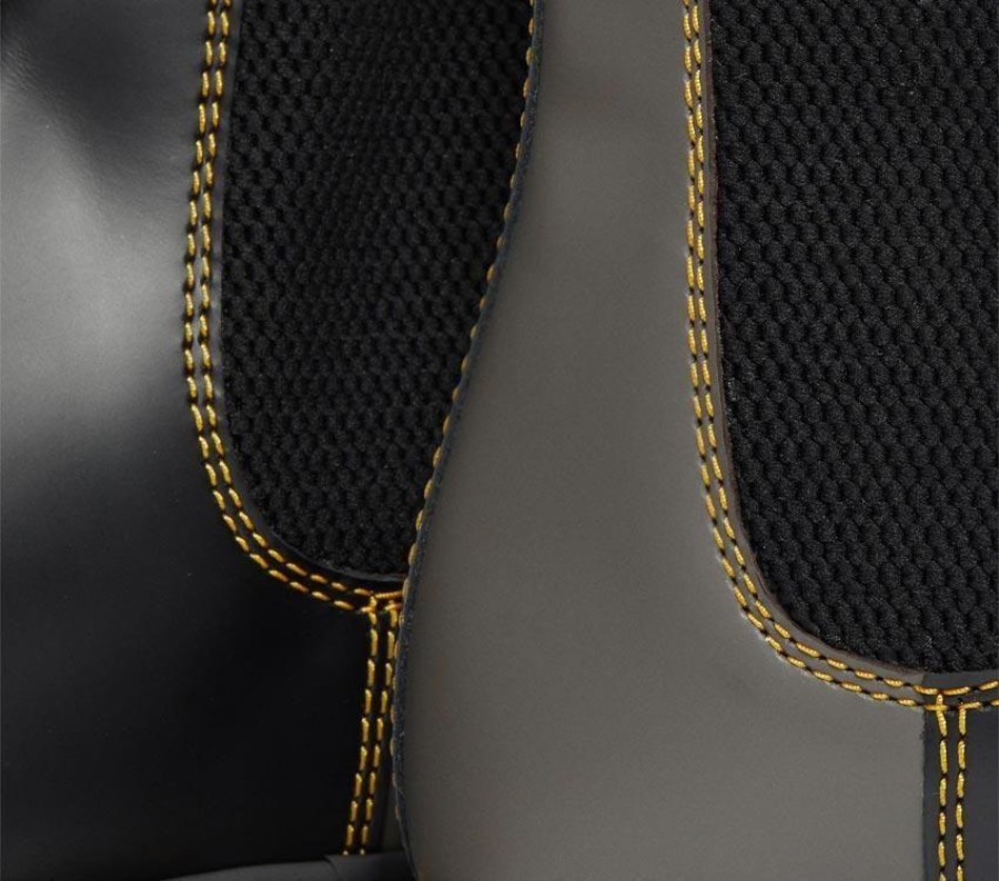 Sort Glatt Dr.martens Norge 2976 Chelsea Smooth Clash