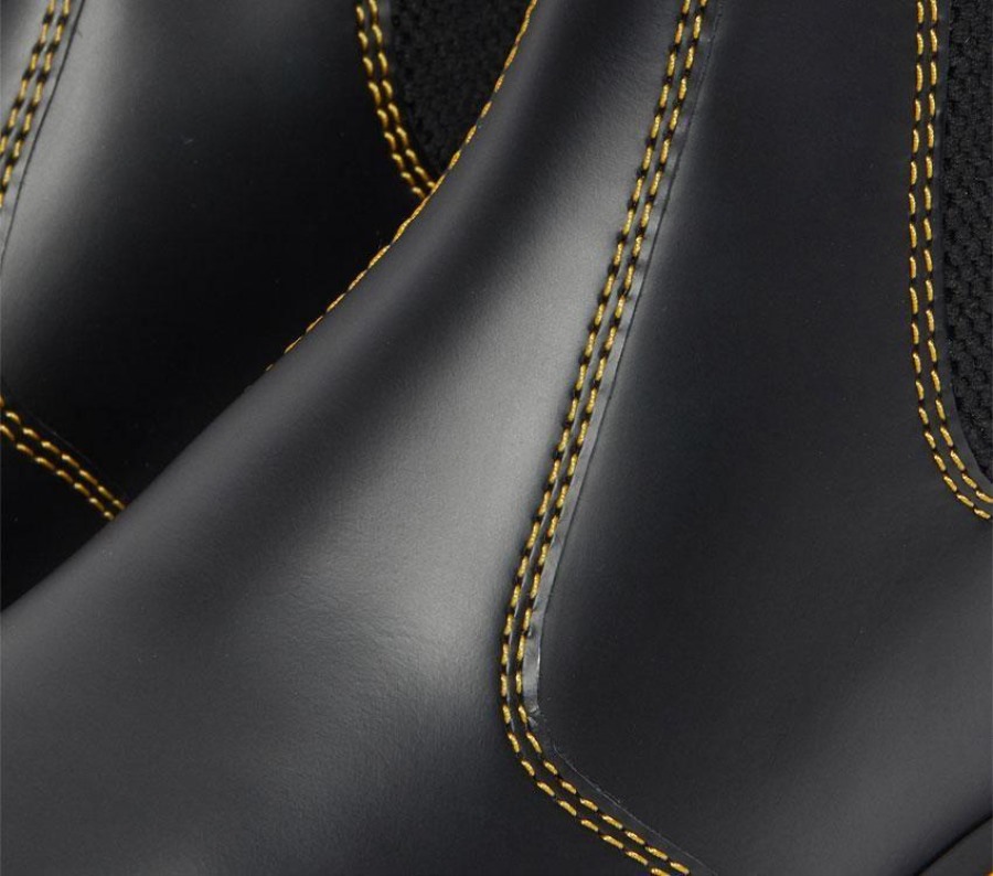 Sort Glatt Dr.martens Norge 2976 Chelsea Smooth Clash