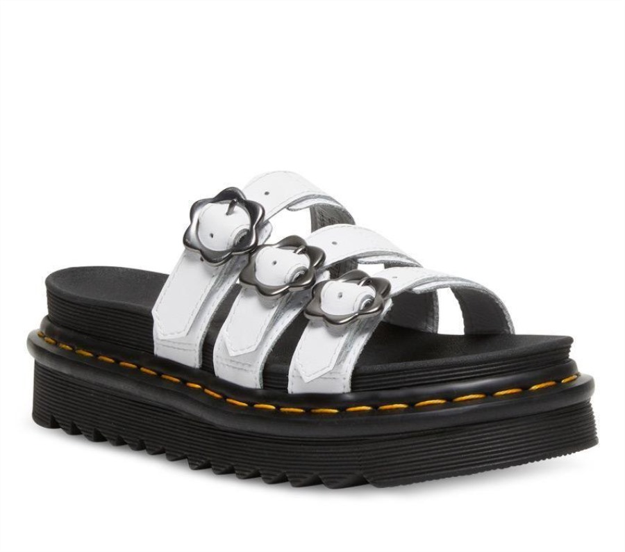 Blaire Floral Slide Dr.martens Norge White Hydro