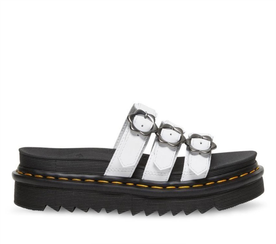 Blaire Floral Slide Dr.martens Norge White Hydro