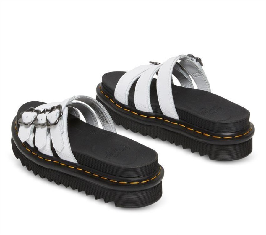 Blaire Floral Slide Dr.martens Norge White Hydro