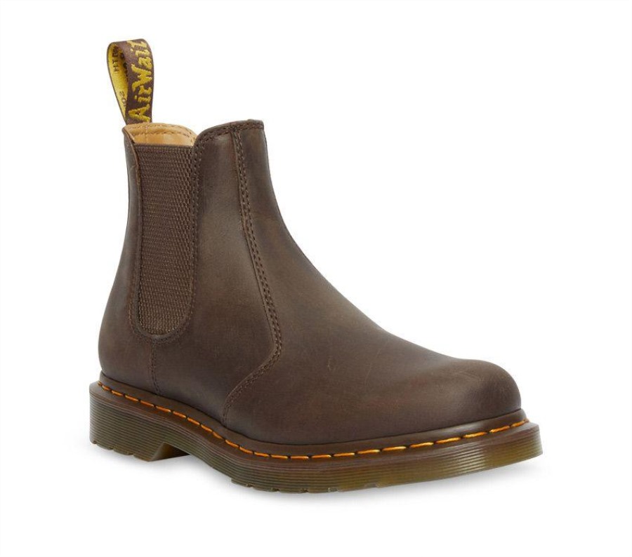 Mørk Brun Crazy Horse Dr.martens Norge 2976 Crazy Horse Chelsea Boot