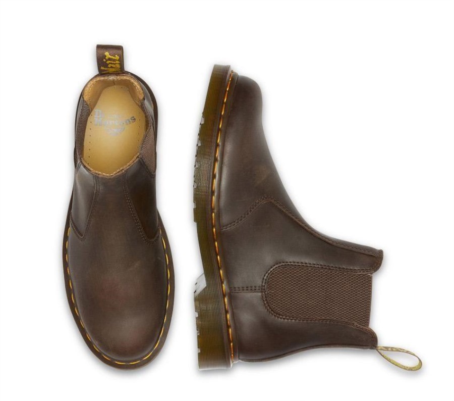 Mørk Brun Crazy Horse Dr.martens Norge 2976 Crazy Horse Chelsea Boot