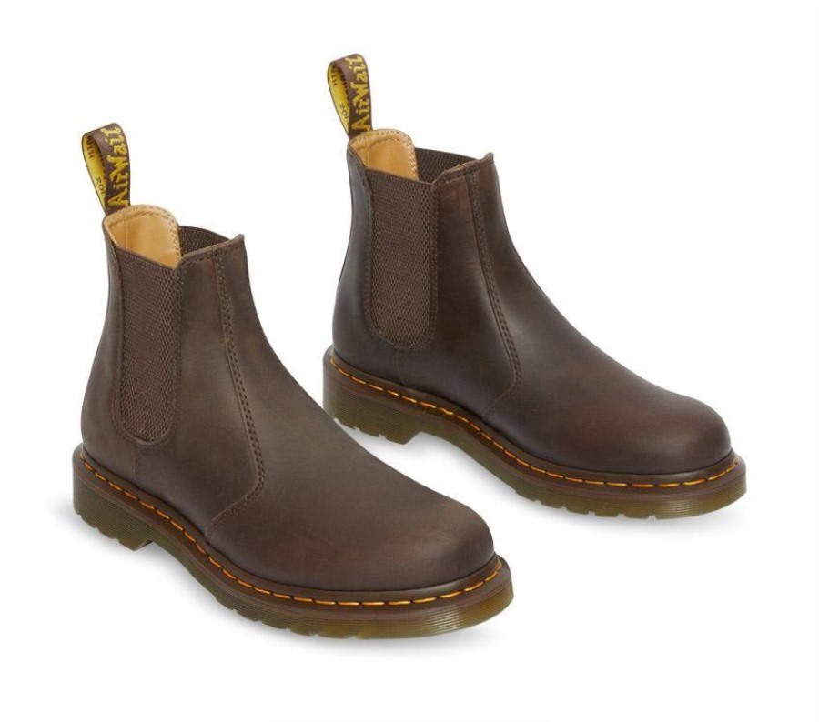 Mørk Brun Crazy Horse Dr.martens Norge 2976 Crazy Horse Chelsea Boot