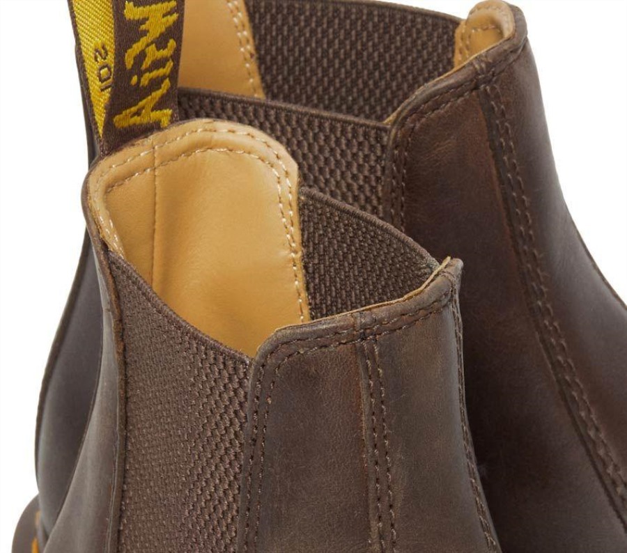 Mørk Brun Crazy Horse Dr.martens Norge 2976 Crazy Horse Chelsea Boot