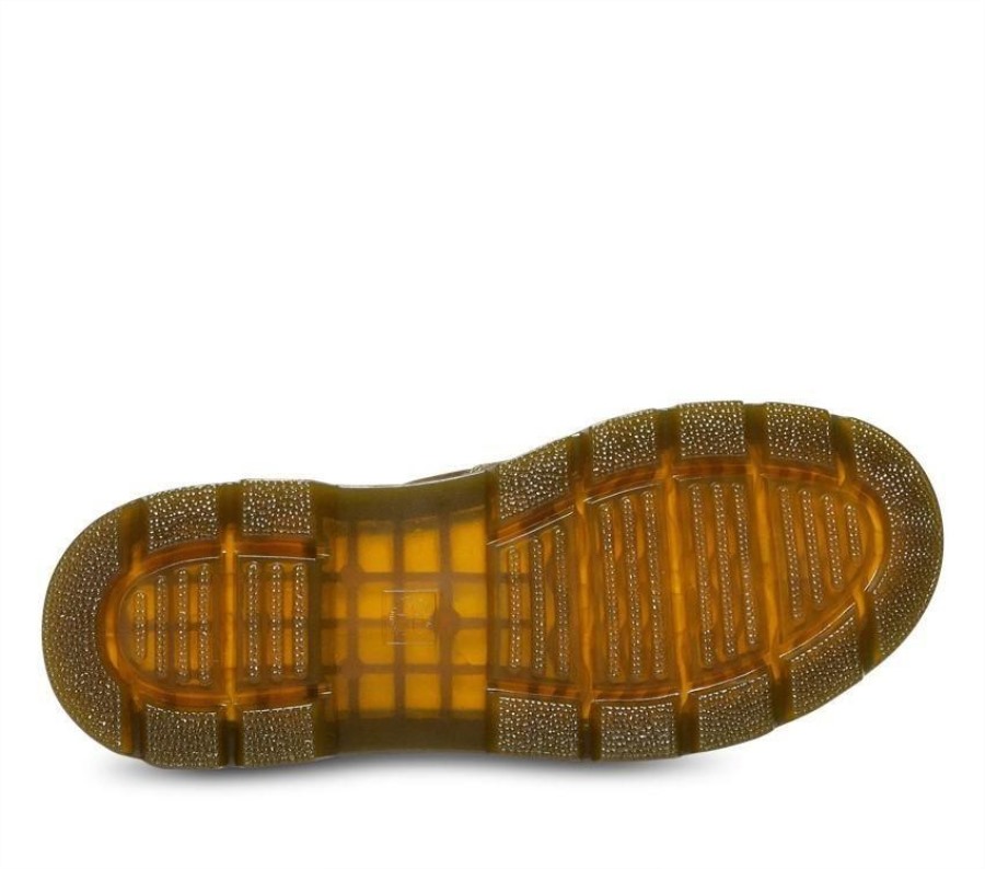 Mørk Brun Voksaktig Semsket Skinn Wp Dr.martens Norge Hardie Ii Chelsea Boot