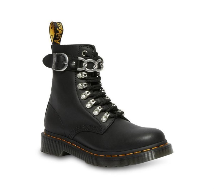 Dr.martens Norge 1460 Pascal Kjede Svart Sendal