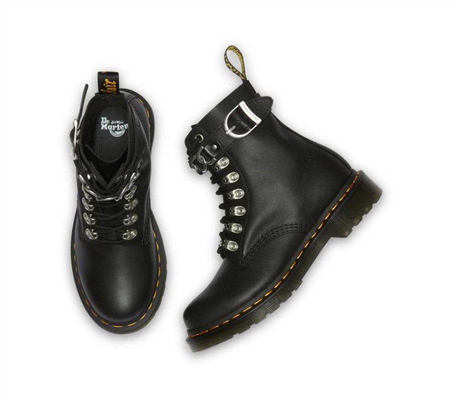 Dr.martens Norge 1460 Pascal Kjede Svart Sendal