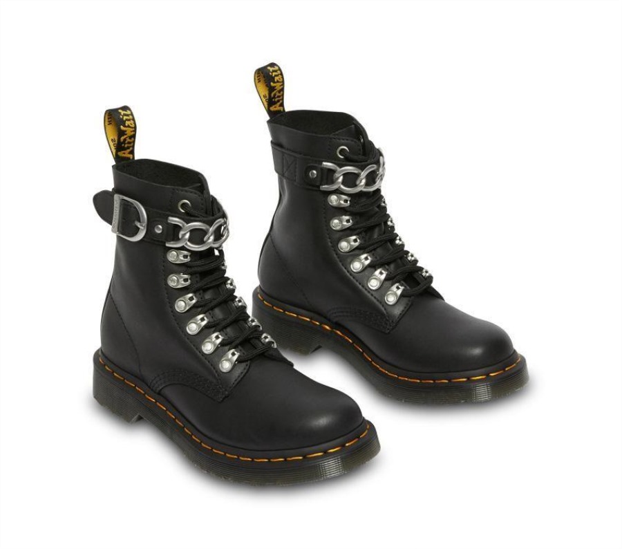 Dr.martens Norge 1460 Pascal Kjede Svart Sendal