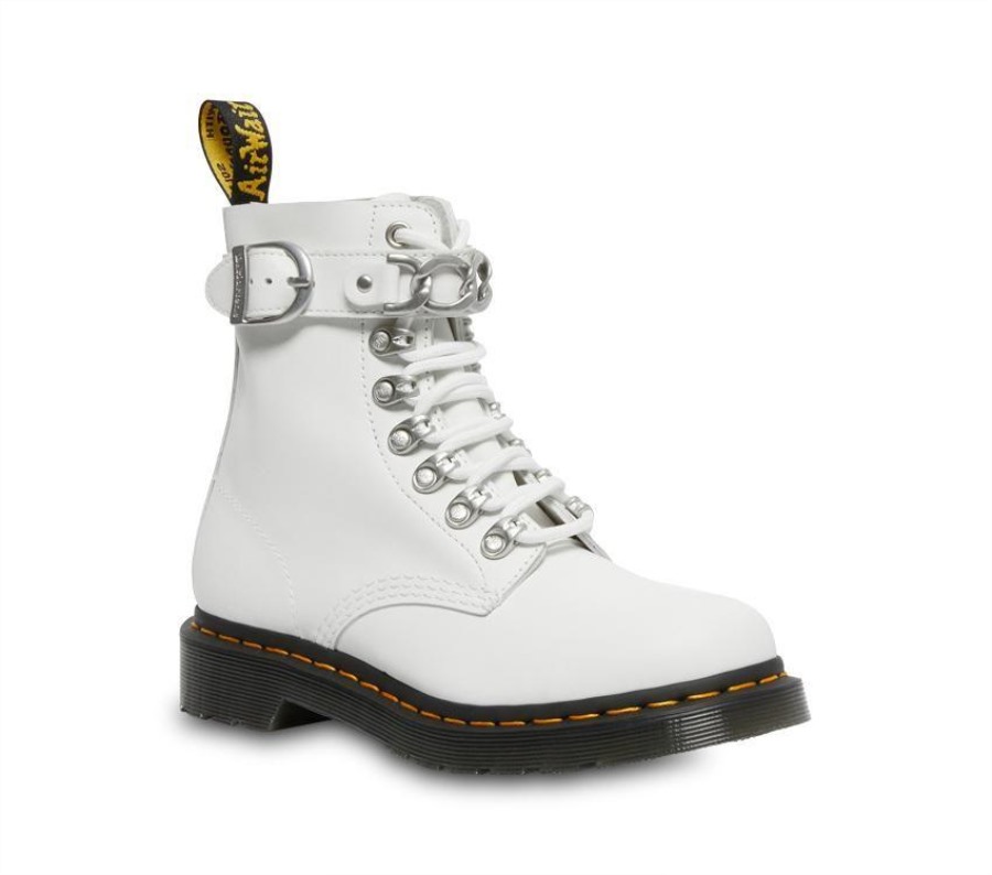 Dr.martens Norge 1460 Pascal Kjede Hvit Sendal