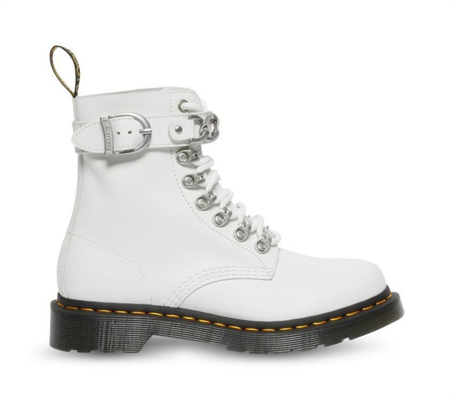 Dr.martens Norge 1460 Pascal Kjede Hvit Sendal