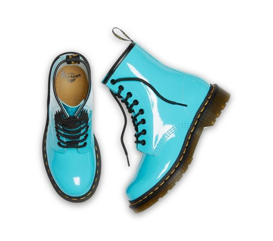 Dr.martens Norge 1460 Patentlamper Turkisblå Patentlamper