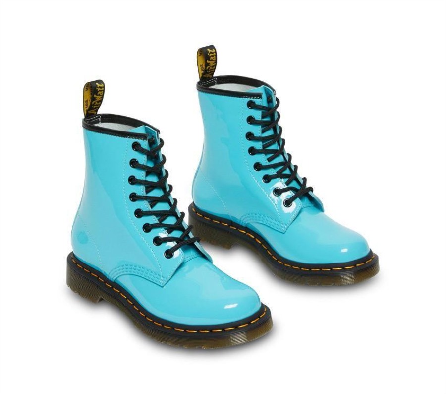 Dr.martens Norge 1460 Patentlamper Turkisblå Patentlamper