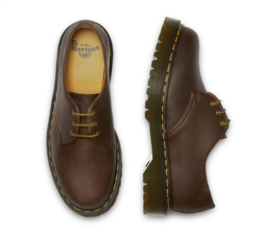 Dr.martens Norge 1461 Bex Crazy Horse Mørkebrun Crazy Horse