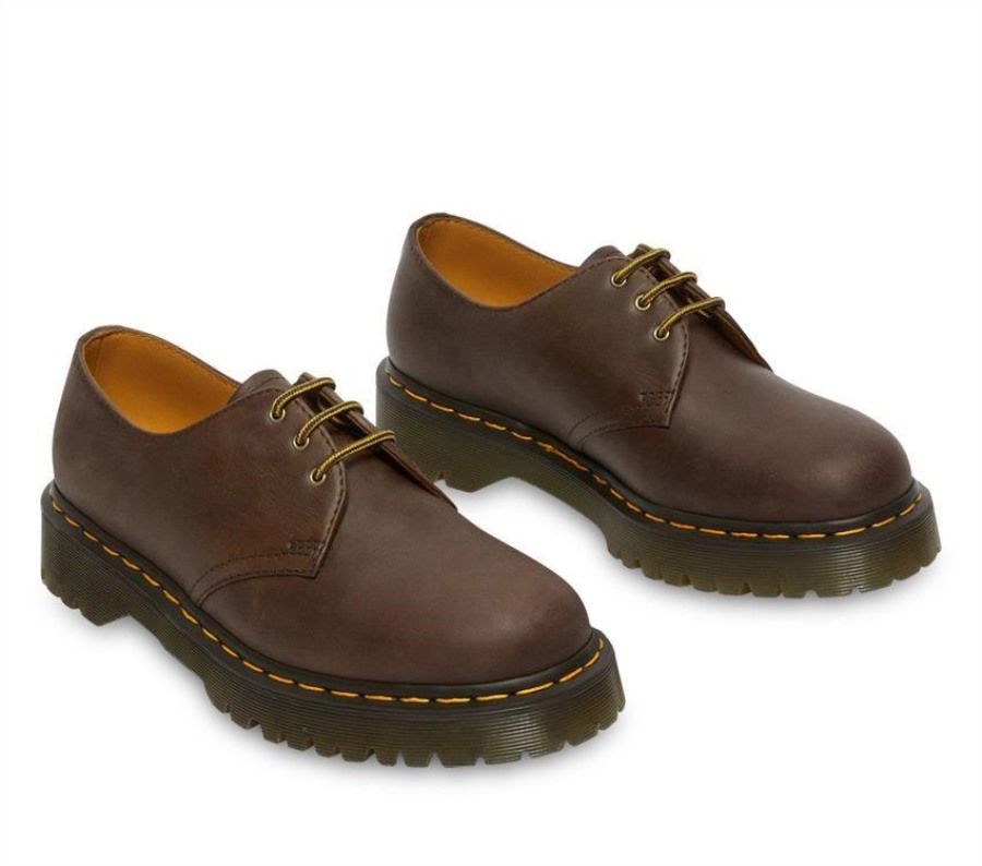 Dr.martens Norge 1461 Bex Crazy Horse Mørkebrun Crazy Horse