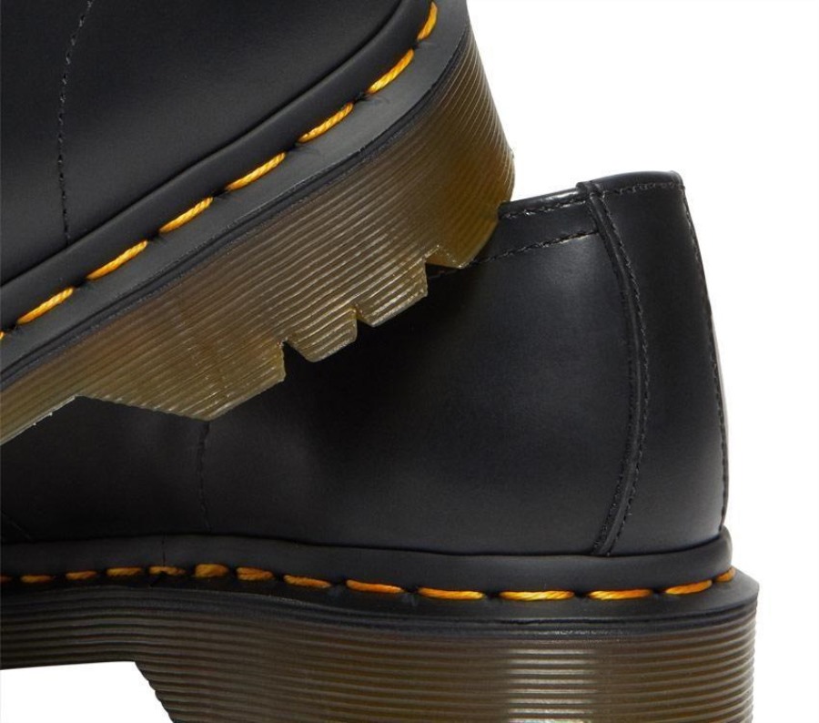 Dr.martens Norge 1461 Extreme Blonder Polert Glatt Svart Polert Glatt
