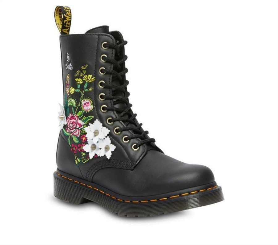 Dr.martens Norge 1490 Floral Bloom Black