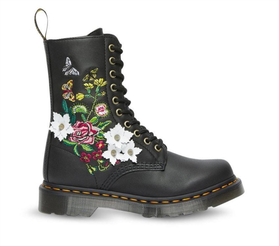 Dr.martens Norge 1490 Floral Bloom Black