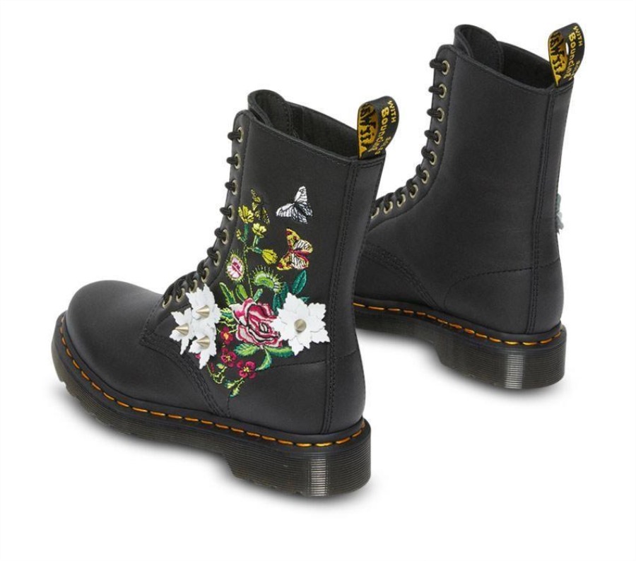 Dr.martens Norge 1490 Floral Bloom Black