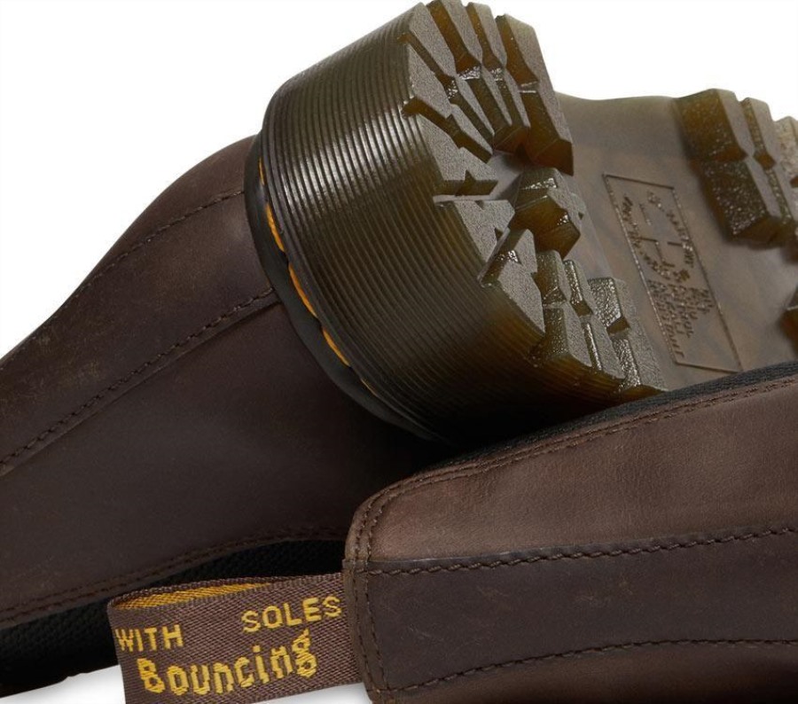 Dr.martens Norge 2976 Bex Crazy Horse Chelsea Boot Mørk Brun Crazy Horse