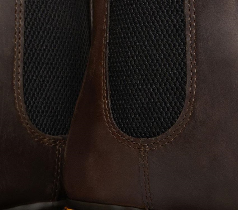 Dr.martens Norge 2976 Bex Crazy Horse Chelsea Boot Mørk Brun Crazy Horse