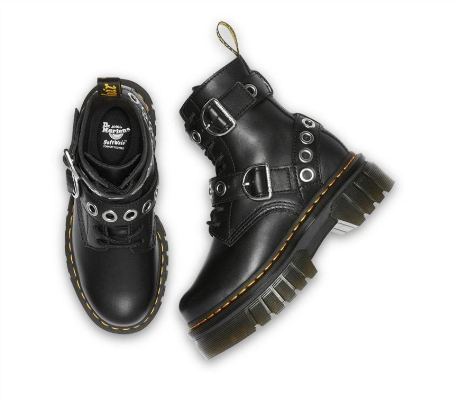 Dr.martens Norge Audrick Maskinvareplattform Sort