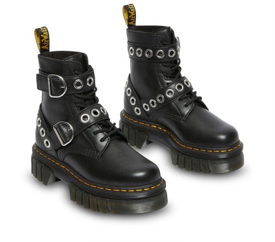 Dr.martens Norge Audrick Maskinvareplattform Sort