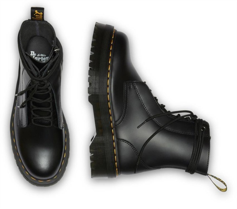 Dr.martens Norge Jarrick Glatt Sort Glatt