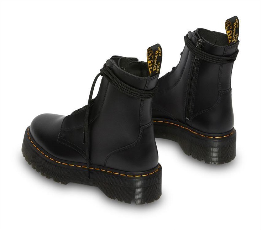 Dr.martens Norge Jarrick Glatt Sort Glatt