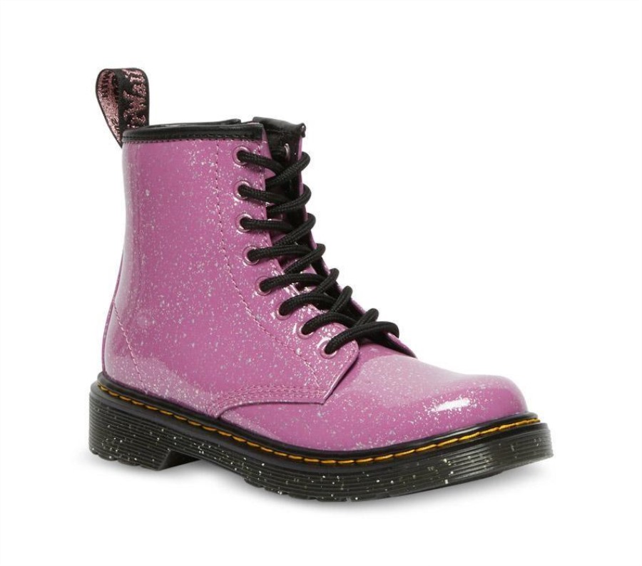 Dr. Martens Norge Junior 1460 Glitter Mørk Rosa