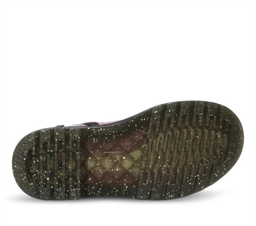 Dr. Martens Norge Junior 1460 Glitter Mørk Rosa