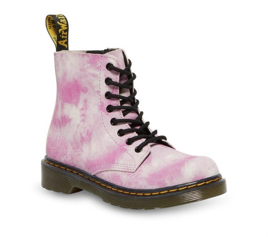 Dr.martens Norge Juniors 1460 Pascal Tie Dye Rosa Tie Dye K