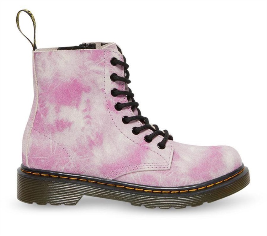 Dr.martens Norge Juniors 1460 Pascal Tie Dye Rosa Tie Dye K