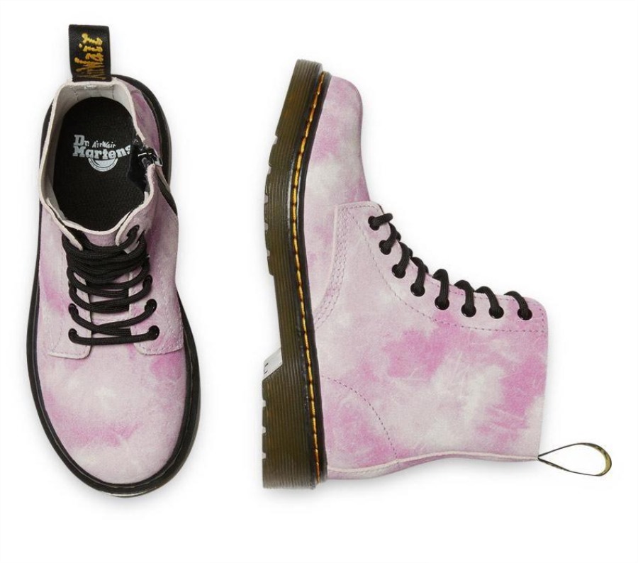 Dr.martens Norge Juniors 1460 Pascal Tie Dye Rosa Tie Dye K