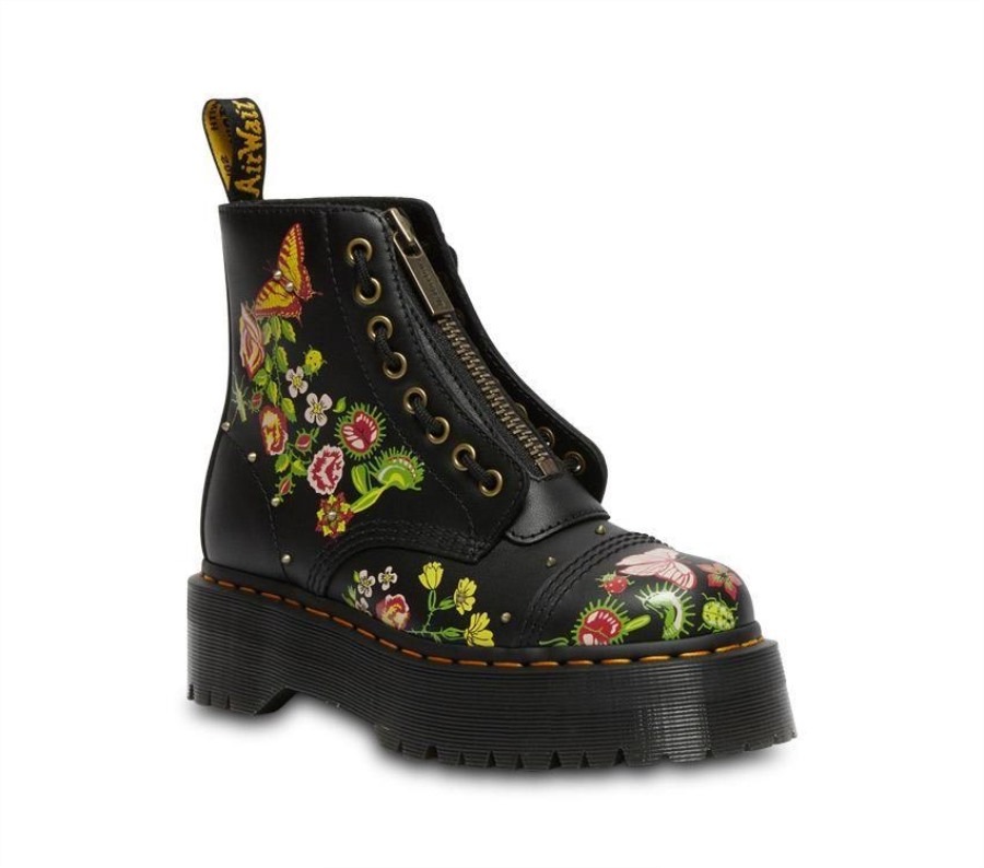 Dr.martens Norge Sinclair Floral Bloom Black