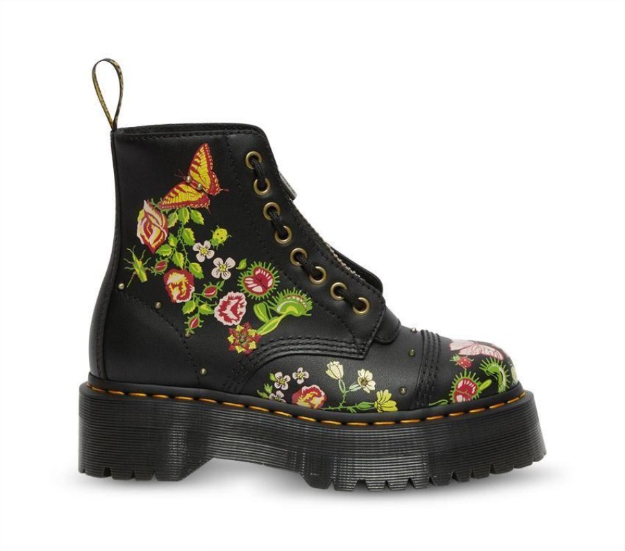 Dr.martens Norge Sinclair Floral Bloom Black
